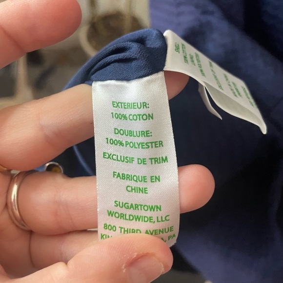 NWT New Lilly Pulitzer Trista Shift Dress True Navy Size 00 - Picture 8 of 8